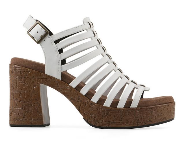 Women's White Mountain Barbea Wedges in White color