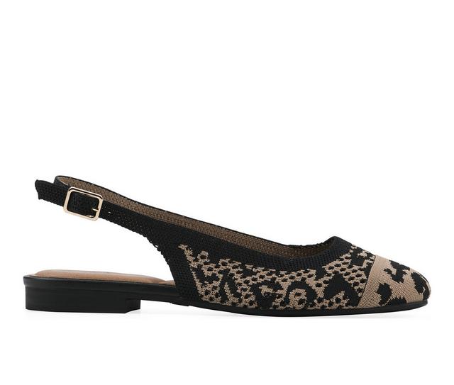 Women's White Mountain Bonie Flats in Leopard Multi color