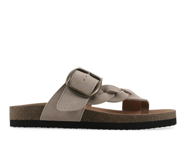 Women's White Mountain Harleta Footbed Sandals in Sandal Wood color
