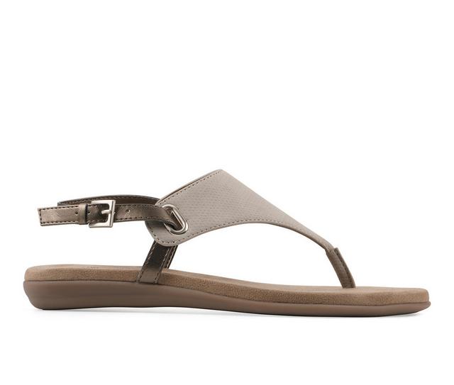 Women's White Mountain Lifted Sandals in Taupe color
