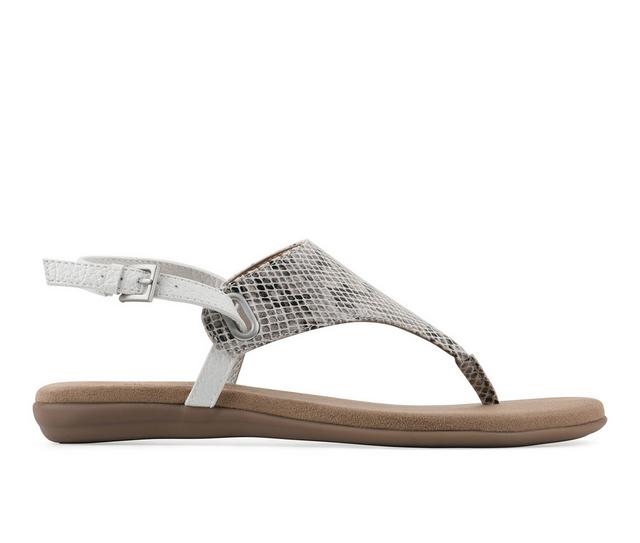 Women's White Mountain Lifted Sandals in Taupe Snake color