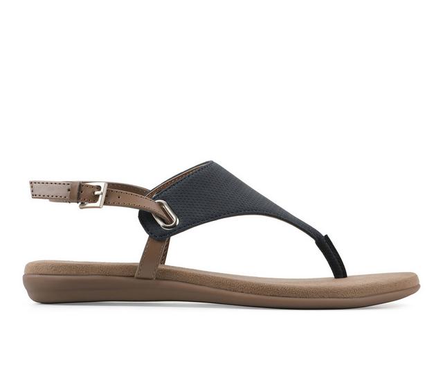 Women's White Mountain Lifted Sandals in Navy color