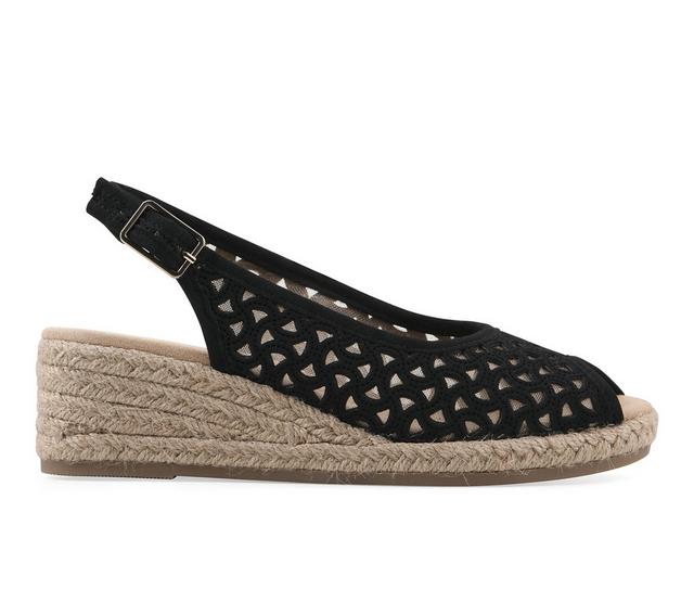 Women's White Mountain Maize II Wedges in Black color