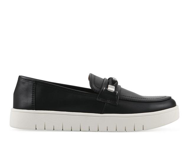 Women's White Mountain Naathan Loafers in Black color