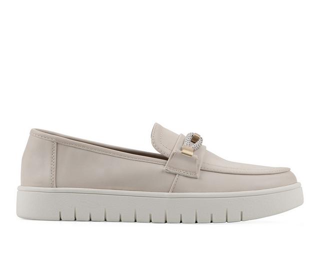 Women's White Mountain Naathan Loafers in Eggshell color