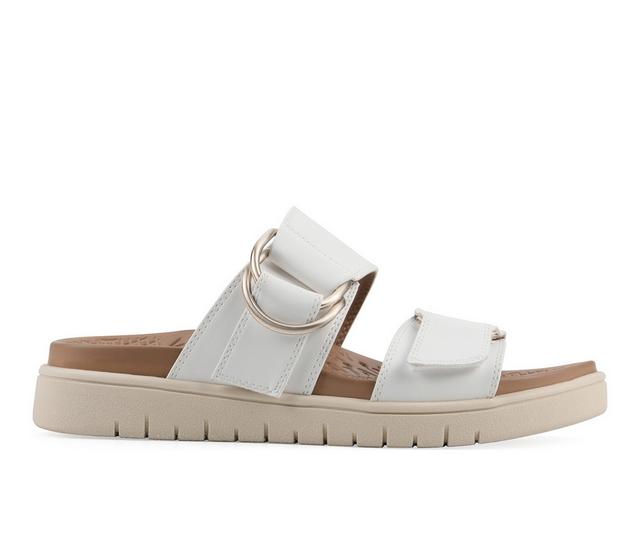 Women's White Mountain Namaste Footbed Sandals in White color