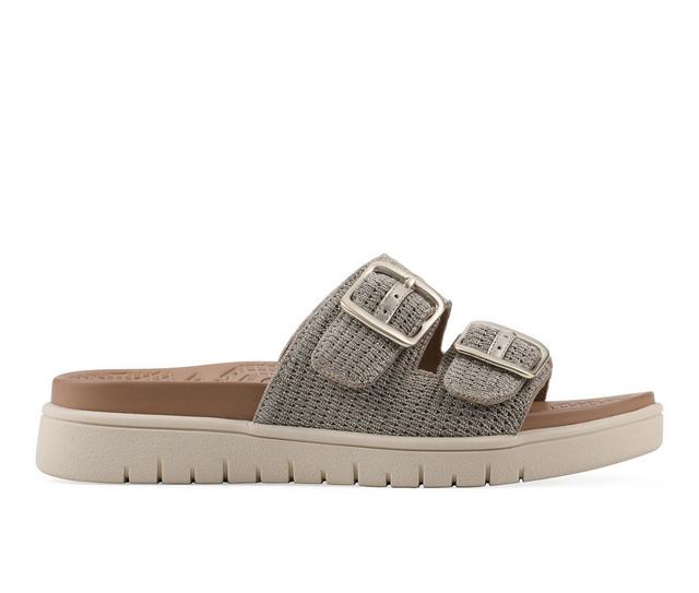 Women's White Mountain Nanny Footbed Sandals in Gold color