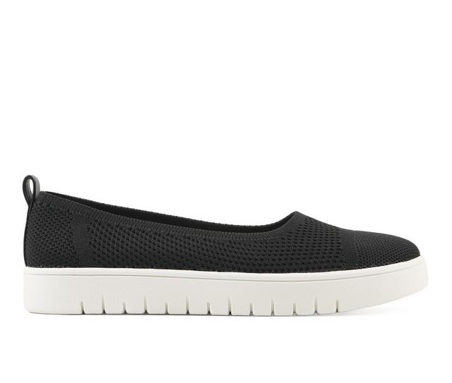 Women's White Mountain Naveen Flats in Black color