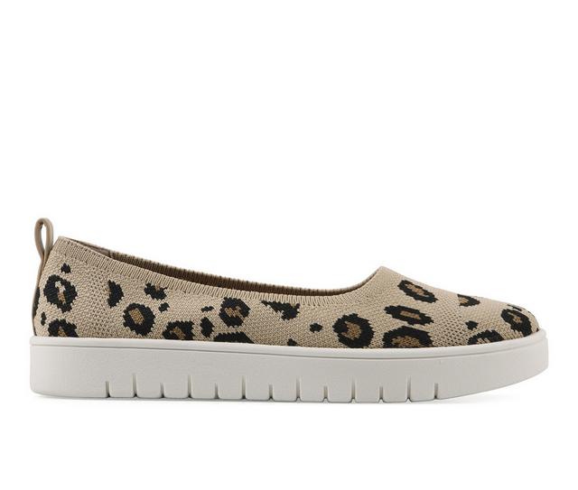 Women's White Mountain Naveen Flats in Leopard color
