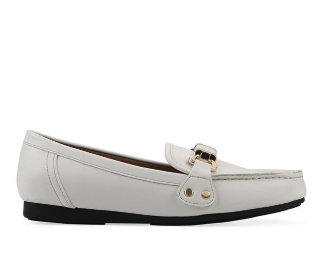 Women's White Mountain Wayside Loafers in White color