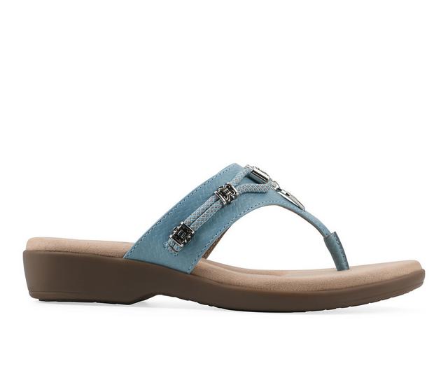 Women's Cliffs by White Mountain Bainah Sandals in Turquoise Woven color