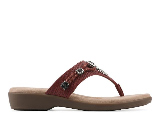 Women's Cliffs by White Mountain Bainah Sandals in Red Woven color