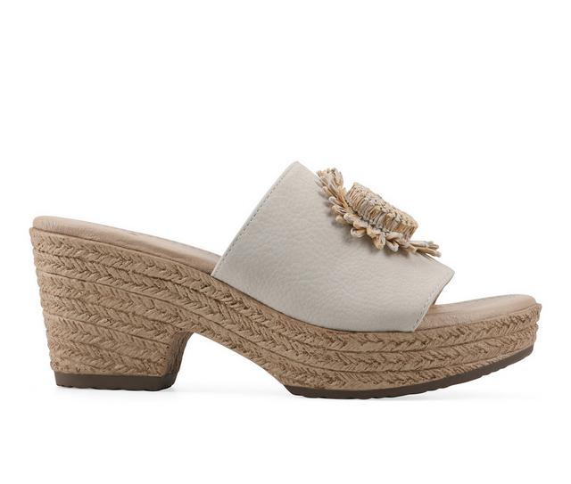 Women's Cliffs by White Mountain Birkley Wedges in Off White color