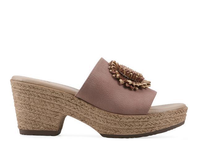 Women's Cliffs by White Mountain Birkley Wedges in Rose color