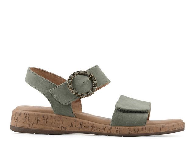 Women's Cliffs by White Mountain Bonique Sandals in Sage color