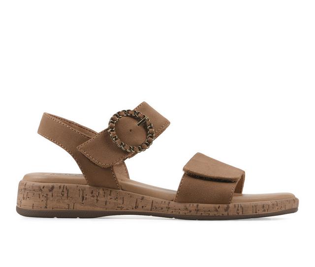 Women's Cliffs by White Mountain Bonique Sandals in Tan color