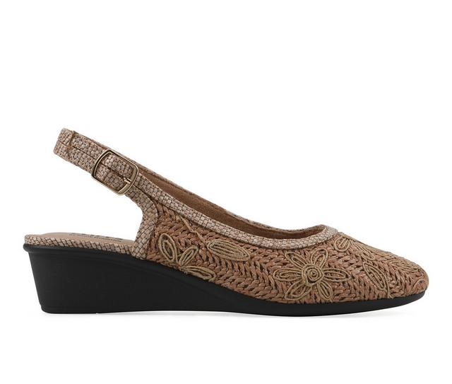 Women's Cliffs by White Mountain Boris Wedges in Cognac color