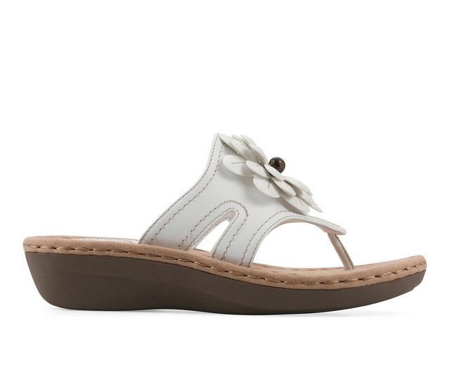 Women's Cliffs by White Mountain Cashlyn Sandals in White color