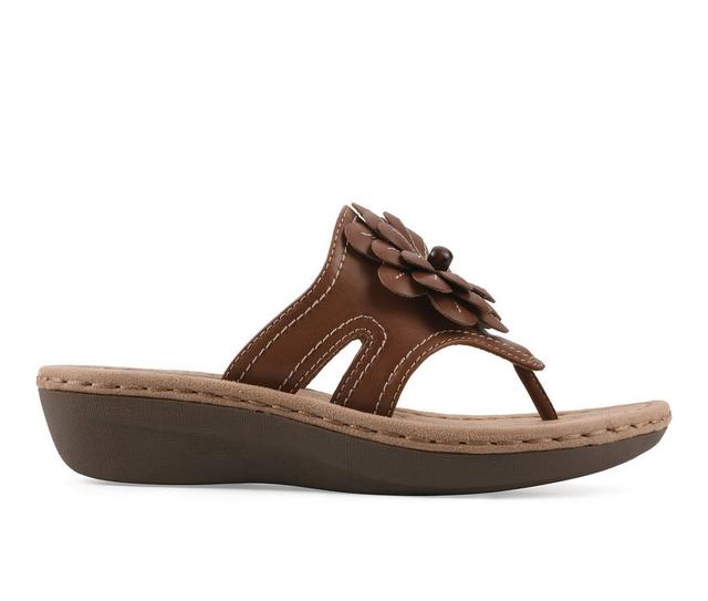 Women's Cliffs by White Mountain Cashlyn Sandals in Tan color