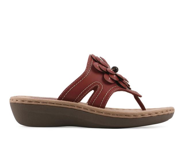 Women's Cliffs by White Mountain Cashlyn Sandals in Red color