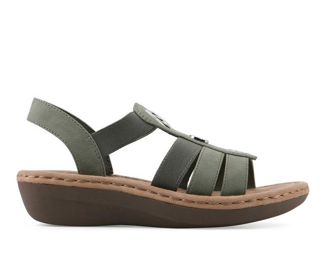 Women's Cliffs by White Mountain Casimir Sandals in Sage color