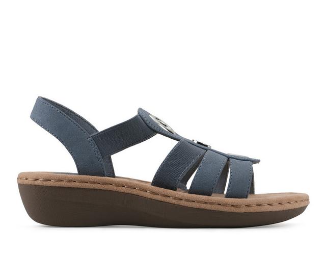 Women's Cliffs by White Mountain Casimir Sandals in Periwinkle color
