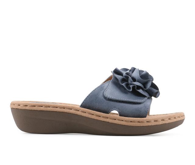 Women's Cliffs by White Mountain Casmyn Sandals in Periwinkle color