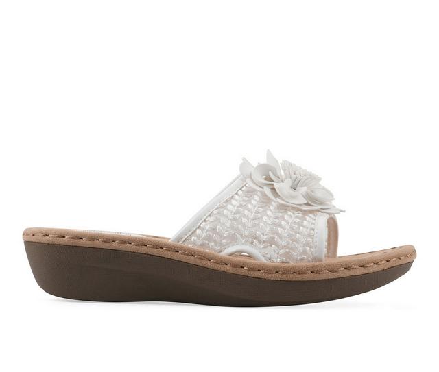 Women's Cliffs by White Mountain Chill 2 Sandals in White color