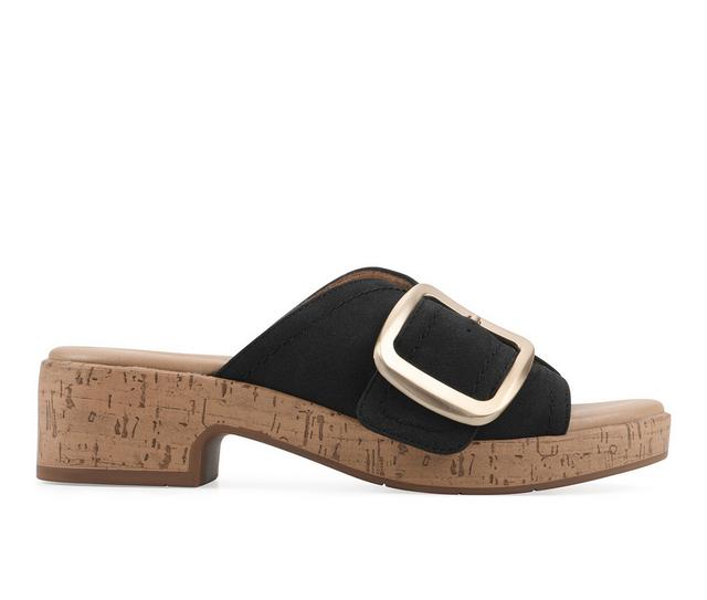 Women's Cliffs by White Mountain Filipa Sandals in Black color