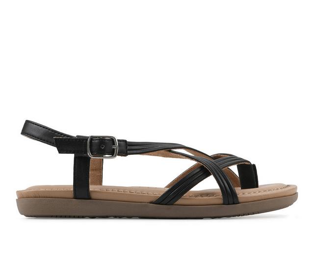 Women's Cliffs by White Mountain Frania Sandals in Black color