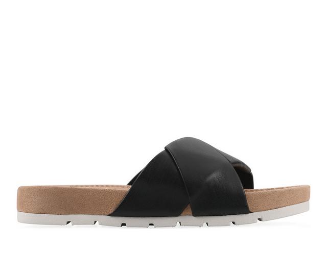 Women's Cliffs by White Mountain Trincie Sandals in Black color