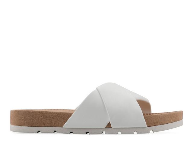Women's Cliffs by White Mountain Trincie Sandals in White color