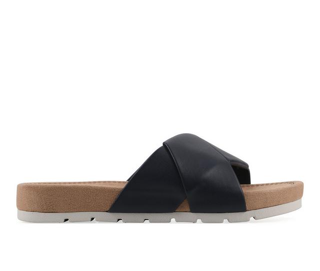 Women's Cliffs by White Mountain Trincie Sandals in Navy color