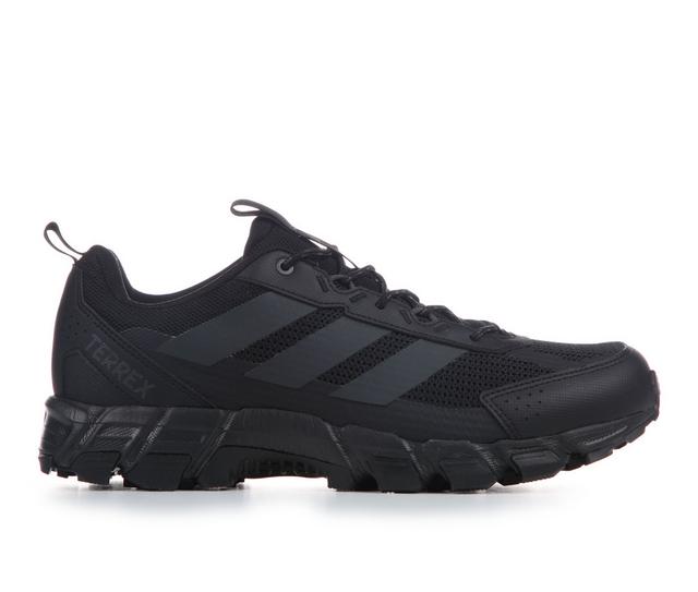 Men's Adidas Rockadia Trail Running Shoes in Black/Black color