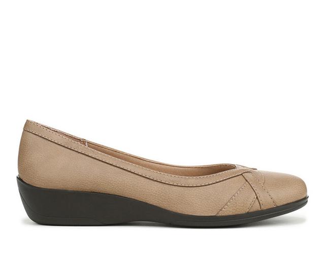 Women's LifeStride Infinite Flats in Taupe color