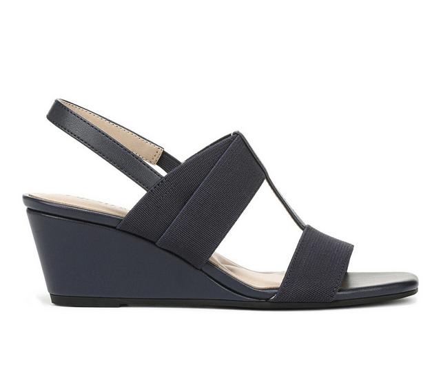 Women's LifeStride Sweet Wedges in Lux Navy color