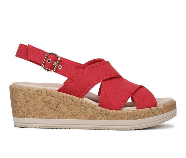 Women's LifeStride Rye Wedges in Fire Red color