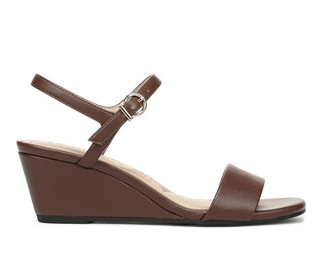 Women's LifeStride Sawyer Wedges in Cocoa Brown color