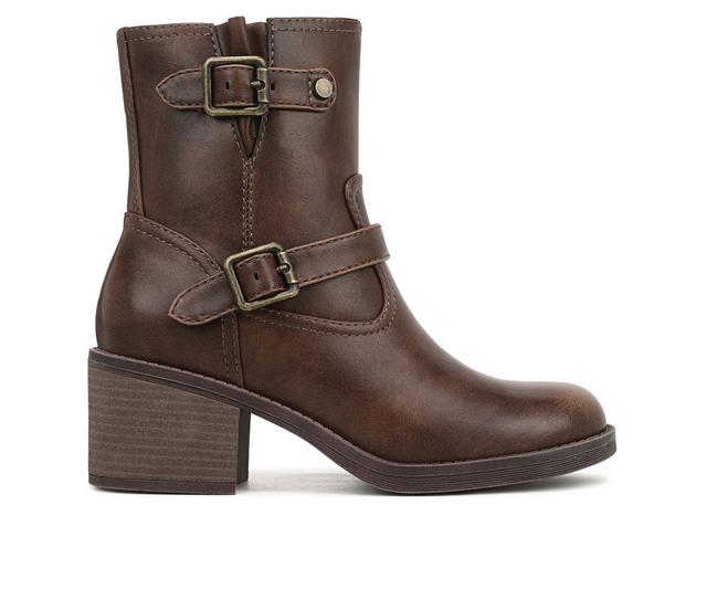 Women's Blowfish Malibu Maeve Booties in Whiskey color