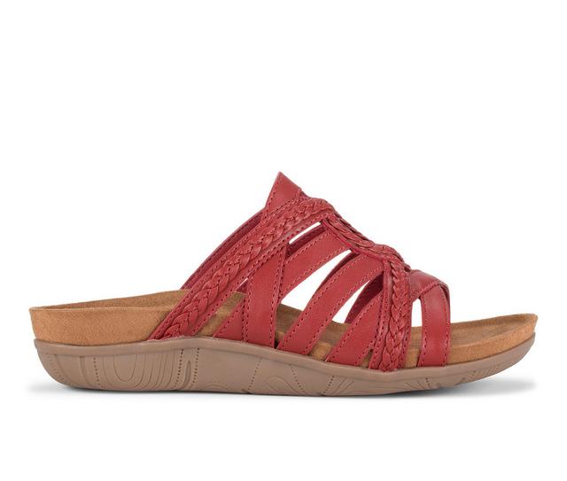 Women's Baretraps Joneva Slides in Cherry Red color