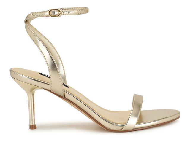 Women's Nine West Waltz Dress Sandals in Gold color