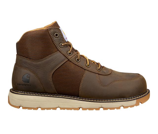 Men's Carhartt FM5455 Millbrook Mid Nano Toe 6" Work Boots in Brown color
