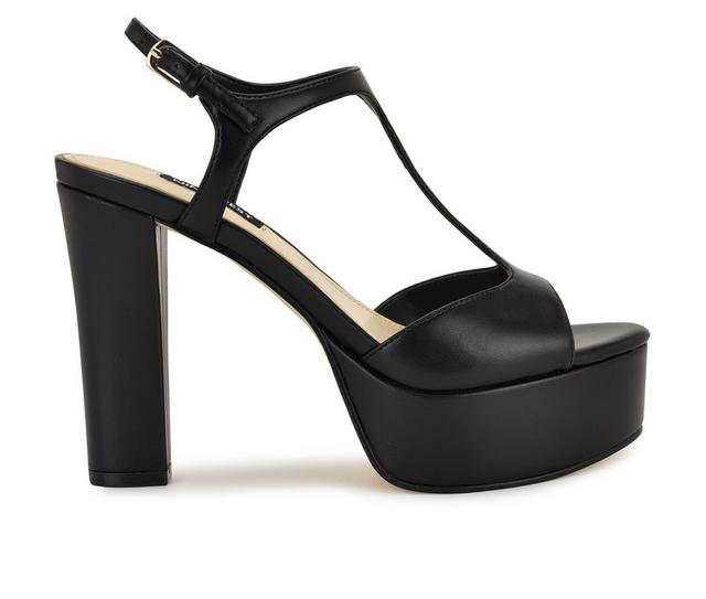 Women's Nine West Naini Dress Sandals in Black color