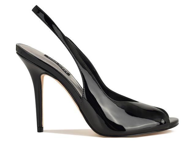 Women's Nine West Pretta Pumps in Black Patent color