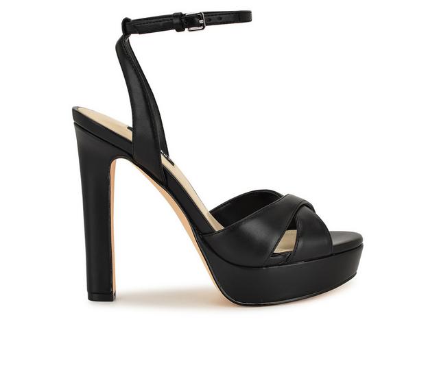 Women's Nine West Wilda Dress Sandals in Black color