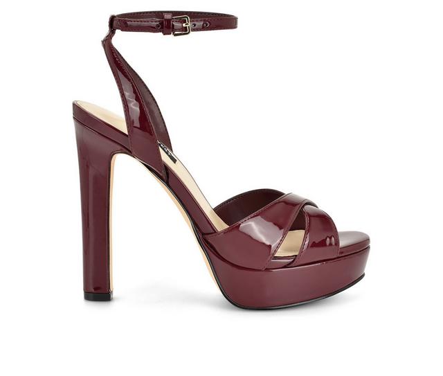 Women's Nine West Wilda Dress Sandals in Red color