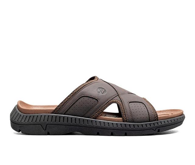 Men's Nunn Bush Laguna Slide Sandal Outdoor Sandals in Brown color