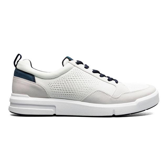 Men's Nunn Bush Kore City Rally Mesh Moc Toe Sneakers in White Multi color