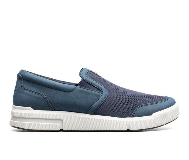 Men's Nunn Bush Kore City Rally Mesh Moc Toe Slip-On Shoes in Navy Multi color