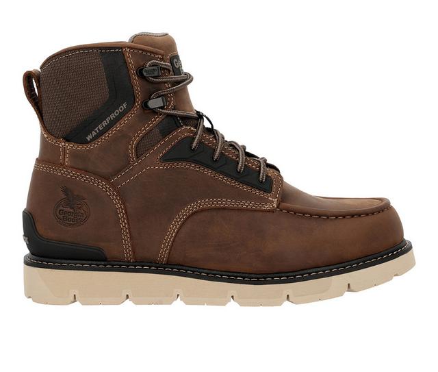 Men's Georgia Boot Georgia Carbon Flex Wedge GB00728 Work Boots in Brown color
